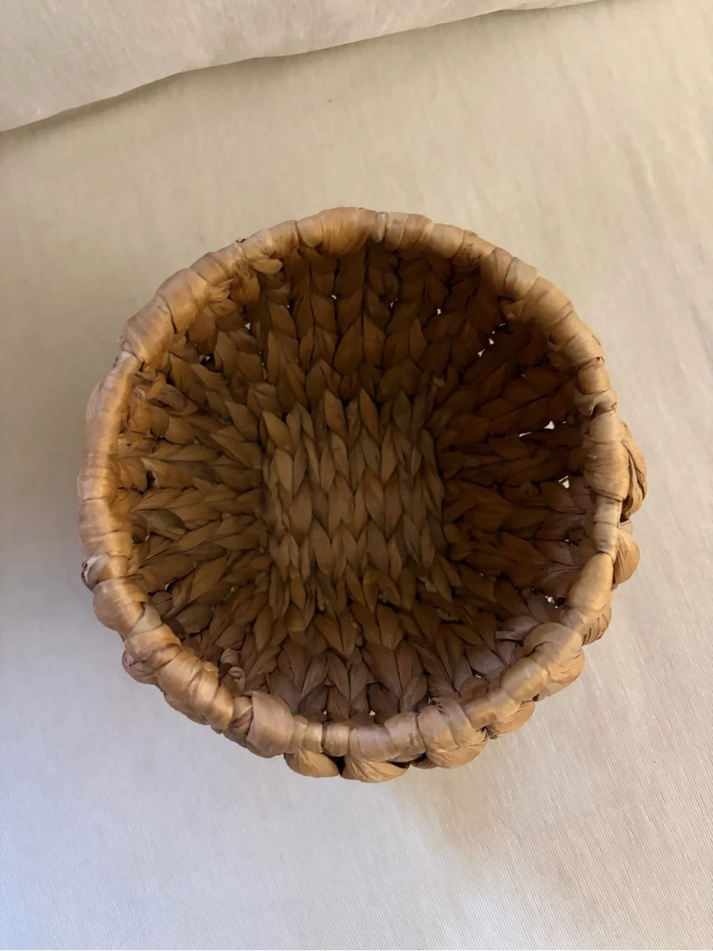 IKEA Woven Brown Decorative Basket Planter Vase